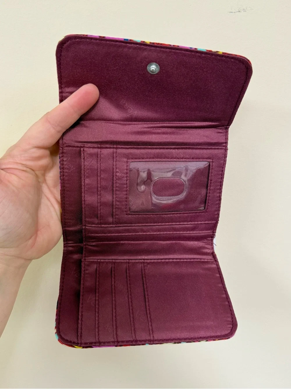 Vera Bradley NWT $38 Euro Wallet Resort Medallion Paisley Quilted Card Holder